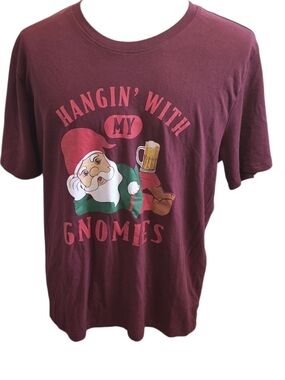 Disguise Maroon Holiday Logo Graphic Tee